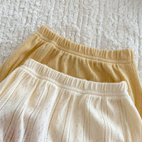 Load image into Gallery viewer, 2 Pieces Set Baby Girls Solid Color Tops And Shorts Wholesale 24040936
