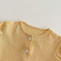 Load image into Gallery viewer, 2 Pieces Set Baby Girls Solid Color Tops And Shorts Wholesale 24040936
