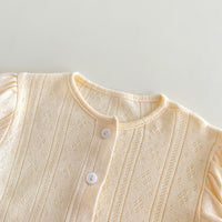 Load image into Gallery viewer, 2 Pieces Set Baby Girls Solid Color Tops And Shorts Wholesale 24040936
