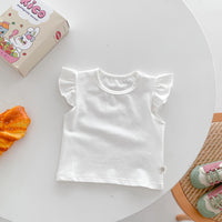 Load image into Gallery viewer, Baby Girls Solid Color Tops Jumpsuits And Top Wholesale 24040938
