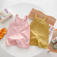 Load image into Gallery viewer, Baby Girls Solid Color Tops Jumpsuits And Top Wholesale 24040938
