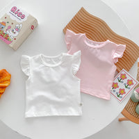 Load image into Gallery viewer, Baby Girls Solid Color Tops Jumpsuits And Top Wholesale 24040938
