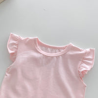 Load image into Gallery viewer, Baby Girls Solid Color Tops Jumpsuits And Top Wholesale 24040938
