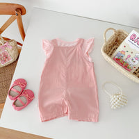 Load image into Gallery viewer, Baby Girls Solid Color Tops Jumpsuits And Top Wholesale 24040938
