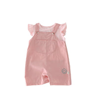 Load image into Gallery viewer, Baby Girls Solid Color Tops Jumpsuits And Top Wholesale 24040938

