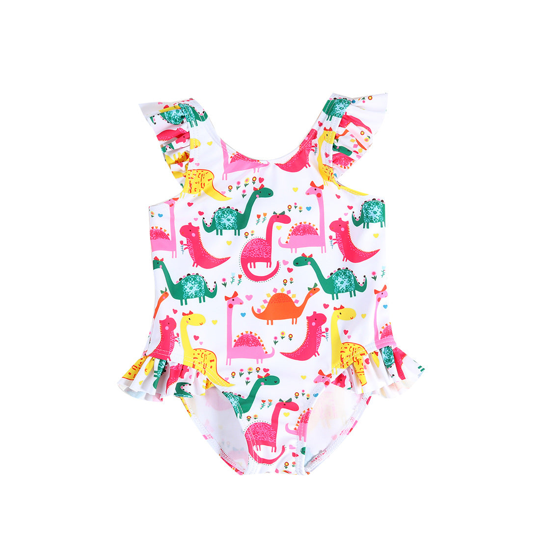 Baby Kid Girls Dinosaur Print Swimwears Wholesale 24040944