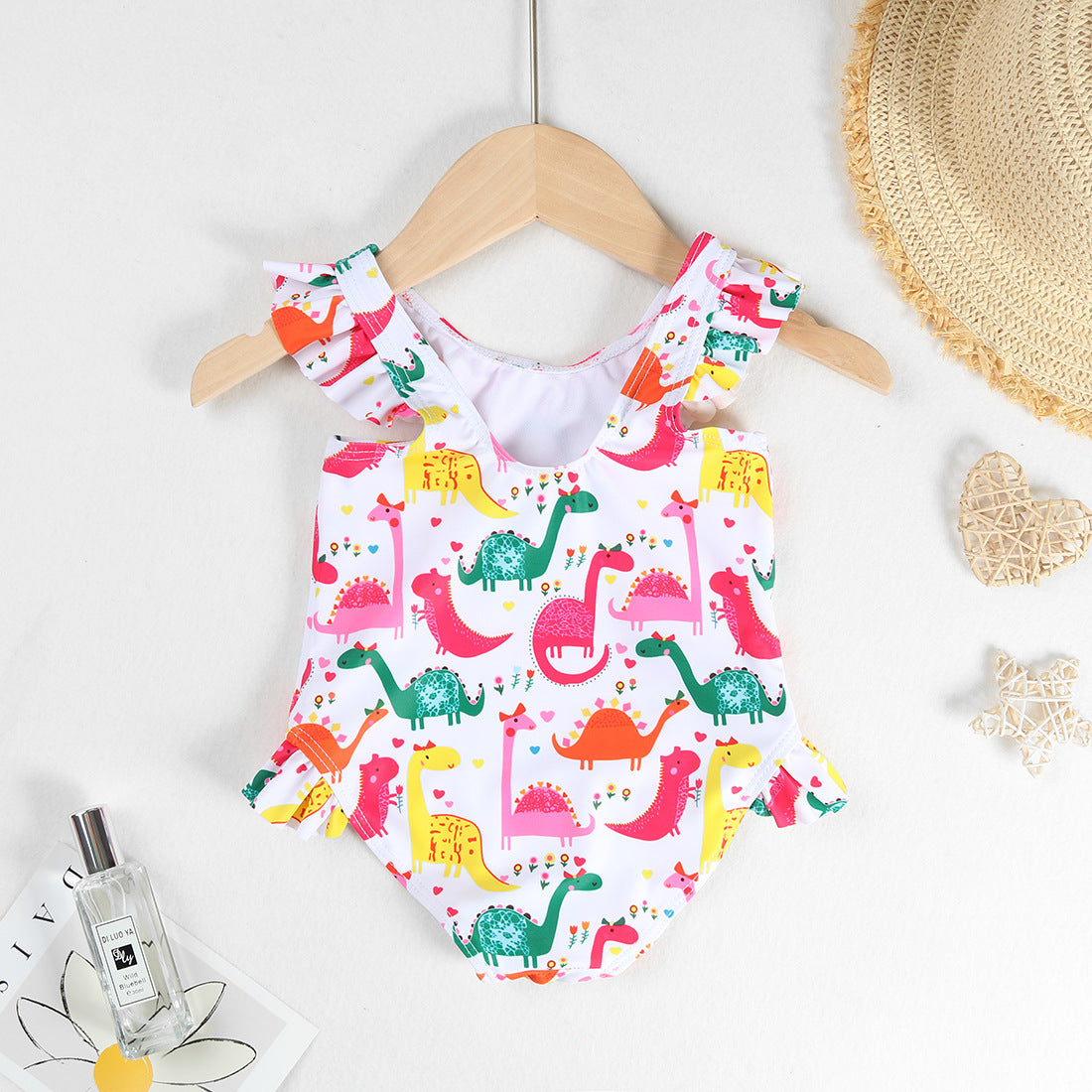 Baby Kid Girls Dinosaur Print Swimwears Wholesale 24040944