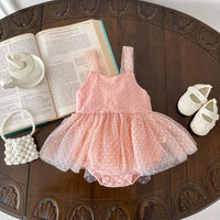 Load image into Gallery viewer, Baby Girls Polka dots Rompers Wholesale 24040948
