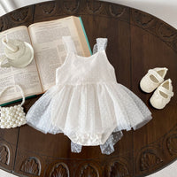 Load image into Gallery viewer, Baby Girls Polka dots Rompers Wholesale 24040948
