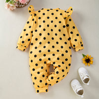 Load image into Gallery viewer, Baby Girls Flower Polka dots Print Jumpsuits Wholesale 24040949
