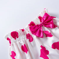 Load image into Gallery viewer, 2 Pieces Set Baby Girls Valentine&#39;s Day Letters Tops And Love heart Shorts Wholesale 24040952
