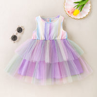 Load image into Gallery viewer, Baby Kid Girls Color-blocking Dresses Wholesale 24040963
