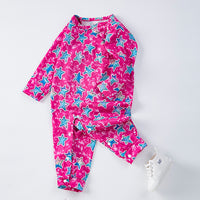 Load image into Gallery viewer, Baby Girls Color-blocking Star Jumpsuits Wholesale 24040956
