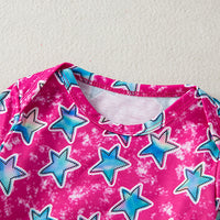 Load image into Gallery viewer, Baby Girls Color-blocking Star Jumpsuits Wholesale 24040956
