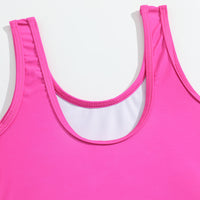 Load image into Gallery viewer, Baby Kid Girls Flamingo Cartoon Print Beach Swimwears Wholesale 24040960
