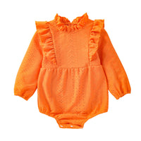 Load image into Gallery viewer, Baby Girls Solid Color Rompers Wholesale 24040962
