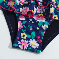 Load image into Gallery viewer, Baby Kid Girls Flower Print Beach Swimwears Wholesale 24040971

