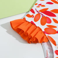 Load image into Gallery viewer, Baby Kid Girls Plant Print Swimwears Wholesale 24040972
