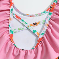 Load image into Gallery viewer, Baby Kid Girls Flower Print Swimwears Wholesale 24040975
