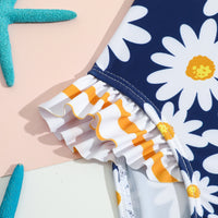Load image into Gallery viewer, Baby Kid Girls Flower Print Beach Swimwears Wholesale 24040978
