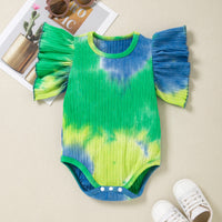 Load image into Gallery viewer, Baby Girls Tie Dye Rompers Wholesale 24040985
