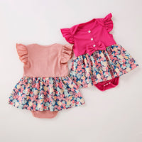 Load image into Gallery viewer, Baby Girls Flower Print Dresses Wholesale 24040986
