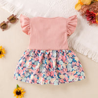 Load image into Gallery viewer, Baby Girls Flower Print Dresses Wholesale 24040986
