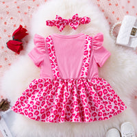 Load image into Gallery viewer, Baby Girls Leopard print Rompers Wholesale 24040987
