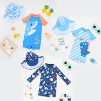 Load image into Gallery viewer, Baby Kid Boys Letters Cartoon Print Beach Swimwears Wholesale 24040997
