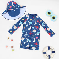 Load image into Gallery viewer, Baby Kid Boys Letters Cartoon Print Beach Swimwears Wholesale 24040997
