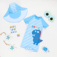 Load image into Gallery viewer, Baby Kid Boys Letters Cartoon Print Beach Swimwears Wholesale 24040997
