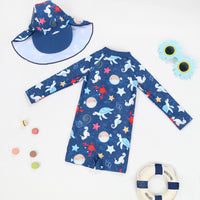 Load image into Gallery viewer, Baby Kid Boys Letters Cartoon Print Beach Swimwears Wholesale 24040997
