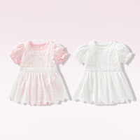 Load image into Gallery viewer, Baby Girls Solid Color Dresses Wholesale 24052205
