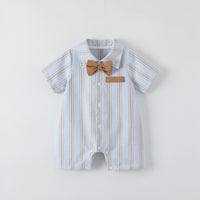 Load image into Gallery viewer, Baby Boys Striped Color-blocking Rompers Wholesale 24052207
