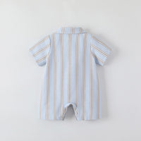 Load image into Gallery viewer, Baby Boys Striped Color-blocking Rompers Wholesale 24052207
