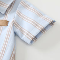 Load image into Gallery viewer, Baby Boys Striped Color-blocking Rompers Wholesale 24052207
