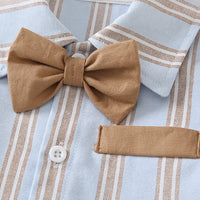 Load image into Gallery viewer, Baby Boys Striped Color-blocking Rompers Wholesale 24052207
