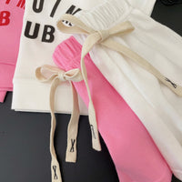 Load image into Gallery viewer, 2 Pieces Set Baby Kid Girls Letters Tops And Solid Color Shorts Wholesale 24052208
