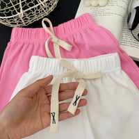 Load image into Gallery viewer, 2 Pieces Set Baby Kid Girls Letters Tops And Solid Color Shorts Wholesale 24052208
