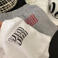 Load image into Gallery viewer, 2 Pieces Set Baby Kid Girls Letters Tops And Solid Color Shorts Wholesale 24052208
