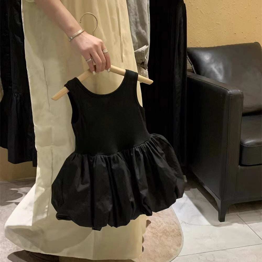Baby Kid Girls Solid Color Dresses Wholesale 24052209