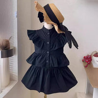 Load image into Gallery viewer, Baby Kid Girls Solid Color Dresses Wholesale 24052210
