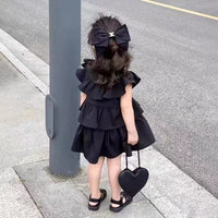 Load image into Gallery viewer, Baby Kid Girls Solid Color Dresses Wholesale 24052210
