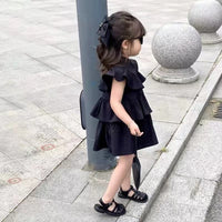 Load image into Gallery viewer, Baby Kid Girls Solid Color Dresses Wholesale 24052210
