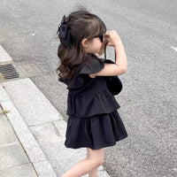 Load image into Gallery viewer, Baby Kid Girls Solid Color Dresses Wholesale 24052210
