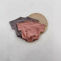 Load image into Gallery viewer, Baby Kid Unisex Solid Color Rompers Wholesale 240522110
