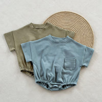 Load image into Gallery viewer, Baby Kid Unisex Solid Color Rompers Wholesale 240522110
