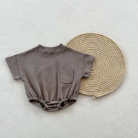 Load image into Gallery viewer, Baby Kid Unisex Solid Color Rompers Wholesale 240522110
