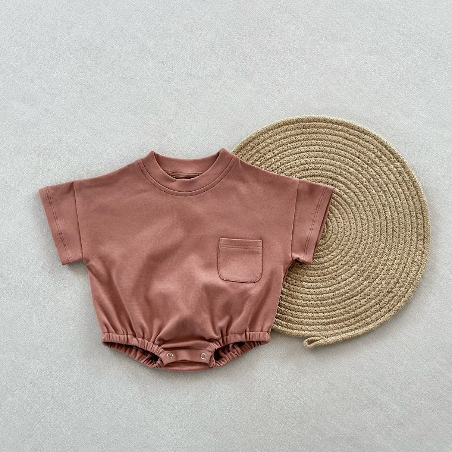 Baby Kid Unisex Solid Color Rompers Wholesale 240522110