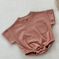 Load image into Gallery viewer, Baby Kid Unisex Solid Color Rompers Wholesale 240522110
